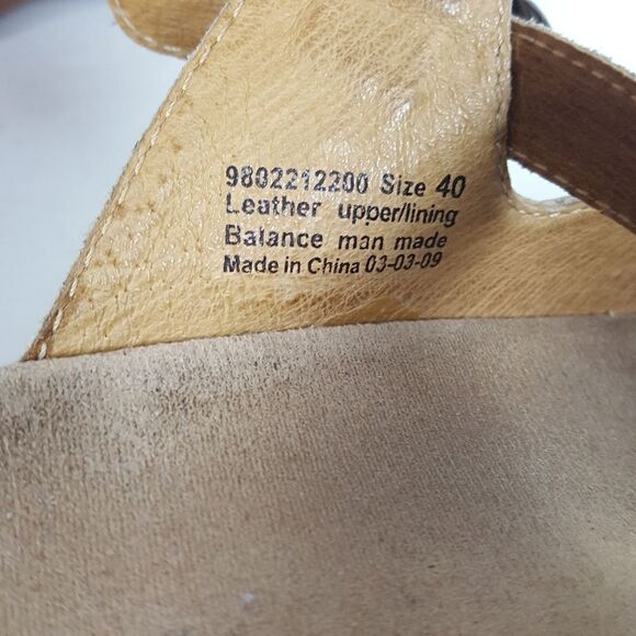 Dansko US 10 EU 40  Beige Leather Clogs Strappy - Picture 6 of 7